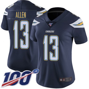 Los Angeles Chargers NFL Football Keenan Allen Navy Blue Jersey Women Limited #13 Home 100th Season Vapor Untouchable->youth nfl jersey->Youth Jersey
